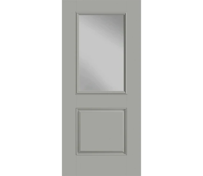 Mt Pleasant Half Light 1 Panel Fiberglass Entry Door